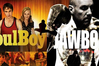 Image shows the posters for the two films in this double bill - Soulboy and Jawbone