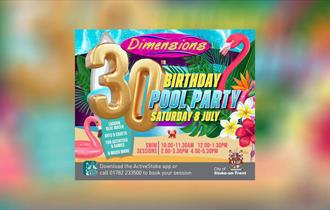 Dimensions 30th Birthday Pool Party
