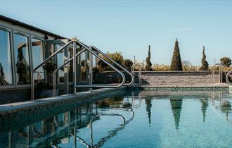 Outdoor Spa Garden at Manor House Hotel, Alsager
