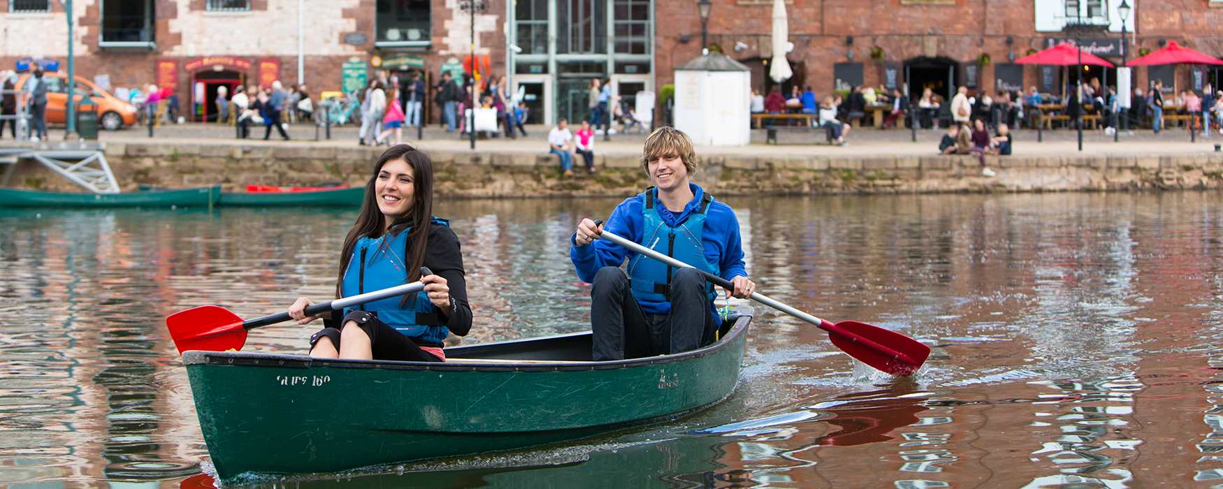 Canoeing on the River Exe