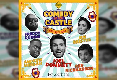 Cobra presents Comedy at the Castle with Joel Dommett, Jen Brister and more!