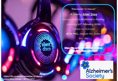 Remember to Charity Dance Silent Disco for Alzheimer's Society