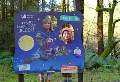 Room on the Broom trail at Haldon Forest Park