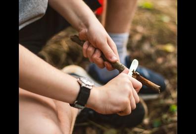Woodcraft for Wellbeing workshop: Carving connection with nature - owl bookmarks