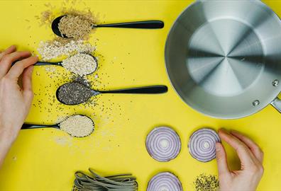 Cooking pot and ingredients