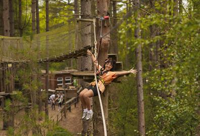 Summer fun at Go Ape Haldon