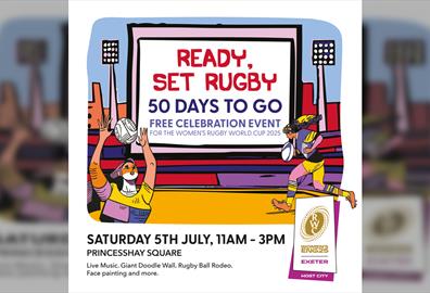 Celebrate 50 Days to Go Until the Women’s Rugby World Cup with “Ready Set Rugby” at Princesshay