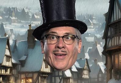 Count Arthur Strong is Charles Dickens in 'A Christmas Carol'