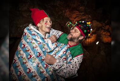 Santa in the Caves