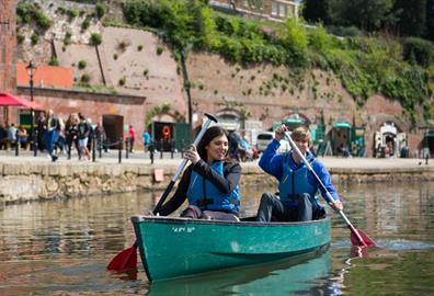 Kayaking on Exeter Quayside