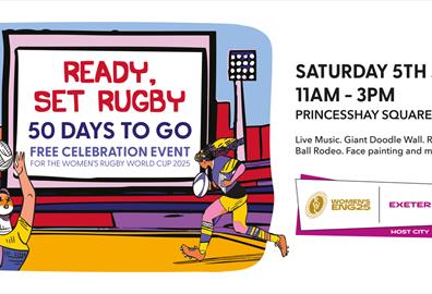 Celebrate 50 Days to Go Until the Women’s Rugby World Cup with “Ready Set Rugby” at Princesshay