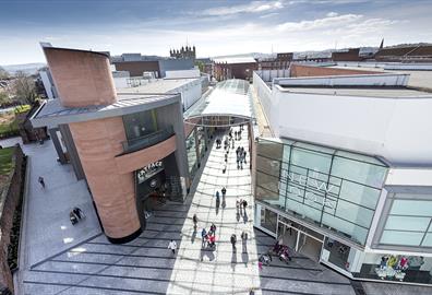 View of Princesshay from the car park