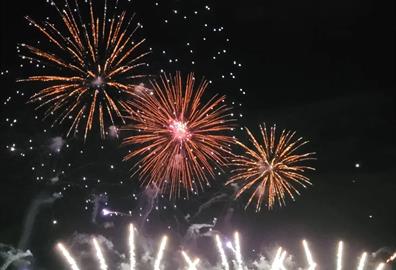 Charity fireworks display at Westpoint Exeter
