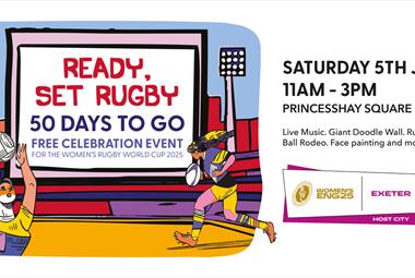 Celebrate 50 Days to Go Until the Women’s Rugby World Cup with “Ready Set Rugby” at Princesshay