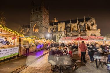 Exeter Christmas Market on Cathedral Green