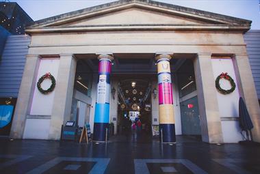 Nutcracker Christmas decorations at Guildhall Shopping Centre