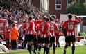 Exeter City FC on the pitch