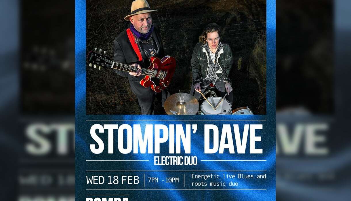 Blues & Burgers with Stompin' Dave Bomba Exeter