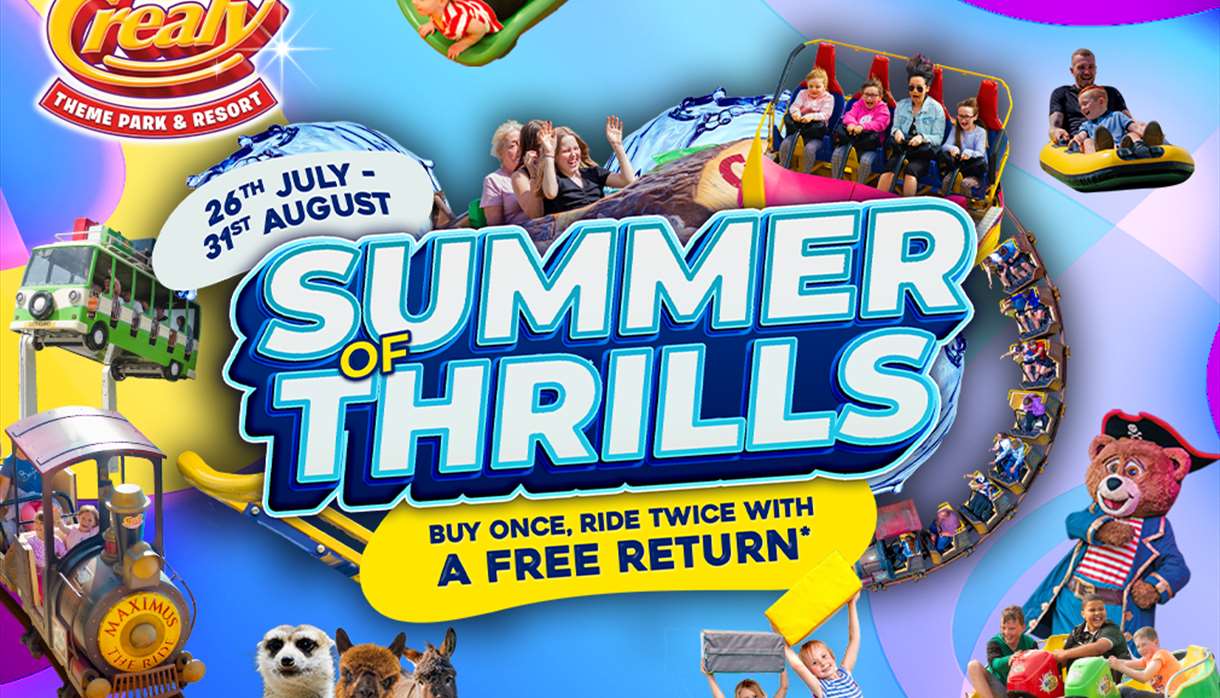 Summer thrills at Crealy Theme Park