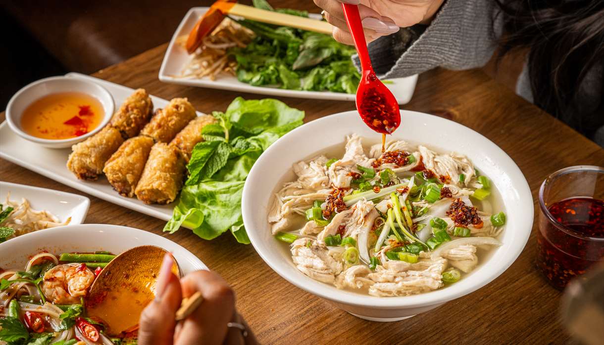 authentically prepared Vietnamese food
