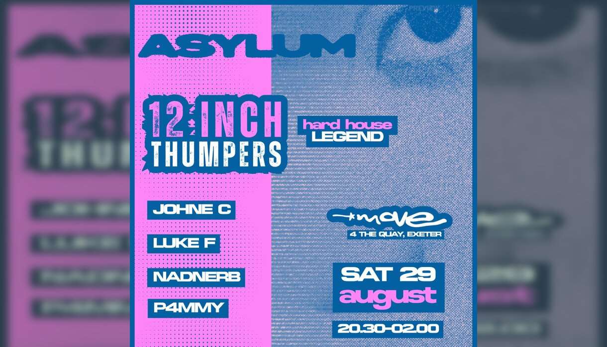 ASYLUM 12 INCH THUMPERS + more Exeter