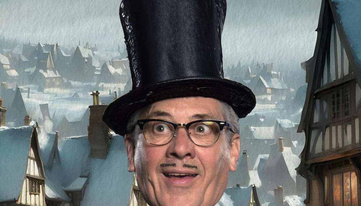 Count Arthur Strong is Charles Dickens in 'A Christmas Carol'