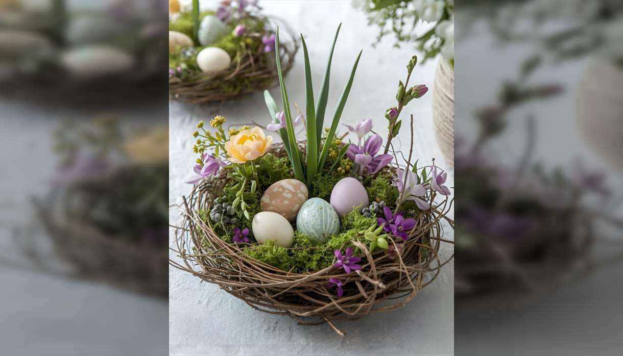 Flower Arranging Workshop - An  Easter Nest Centre Piece -