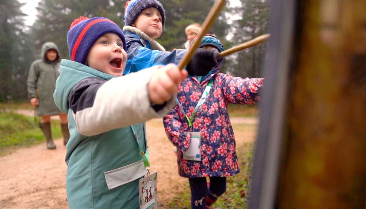 Stick Man activity trail at Haldon Forest Park