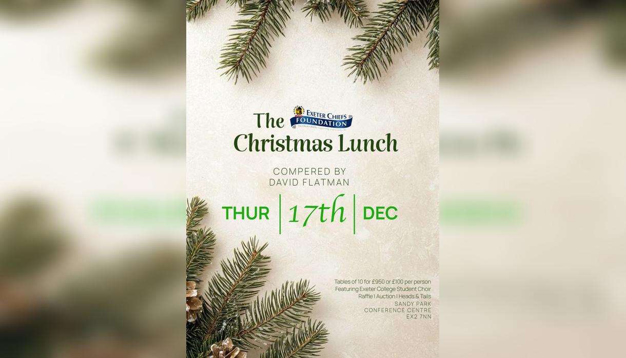 Exeter Chiefs Foundation Christmas Lunch
