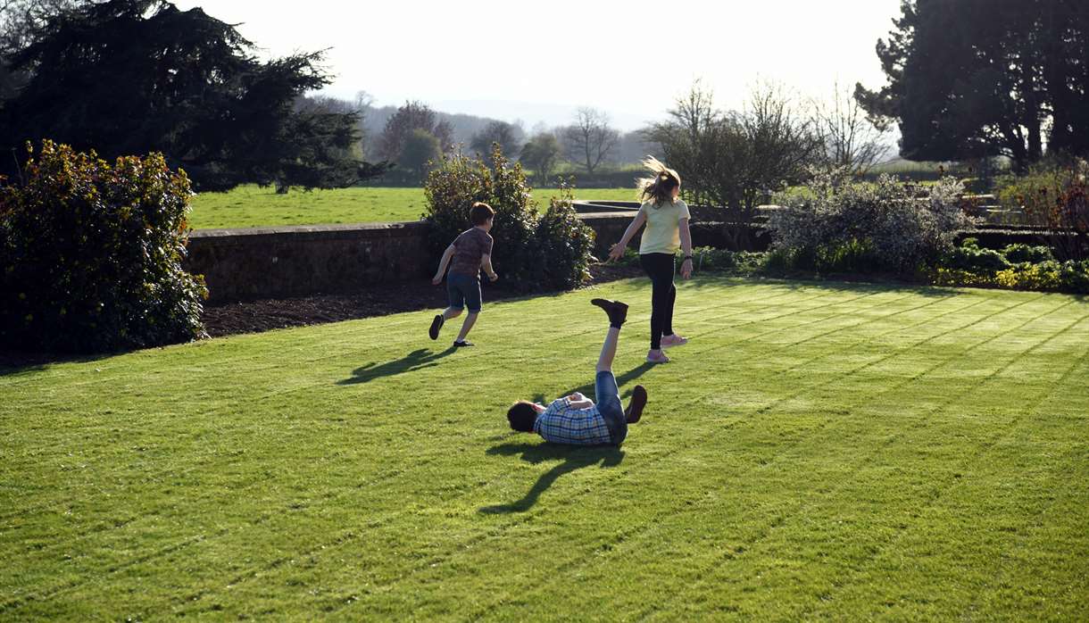 Children playing at Killerton