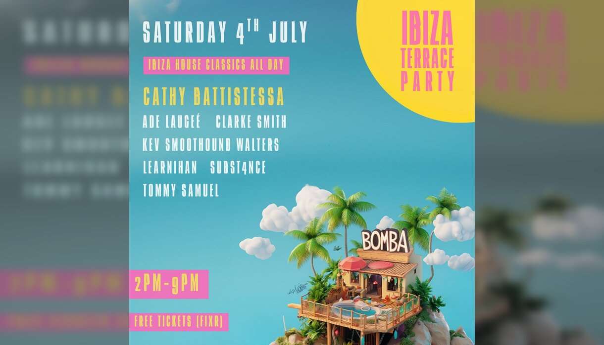 Ibiza Terrace Party CATHY BATTISTESSA Exeter
