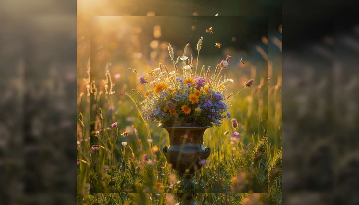 Flower Arranging Workshop - Late Spring Floral Wild Meadow Urn Design