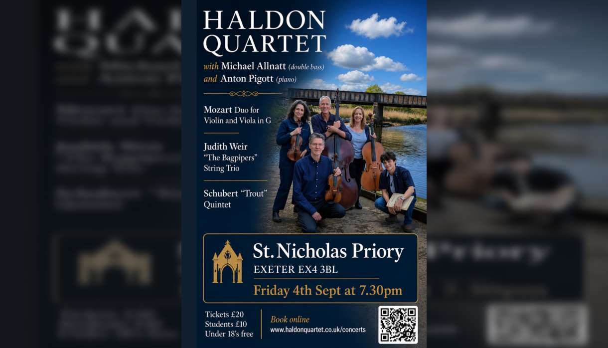 Haldon Quartet – Mozart, Wier and Schubert