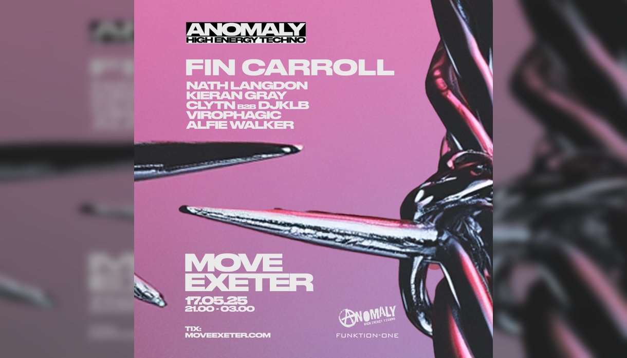 Anomaly Presents: Fin Carroll // Hard Techno // Sat May 17