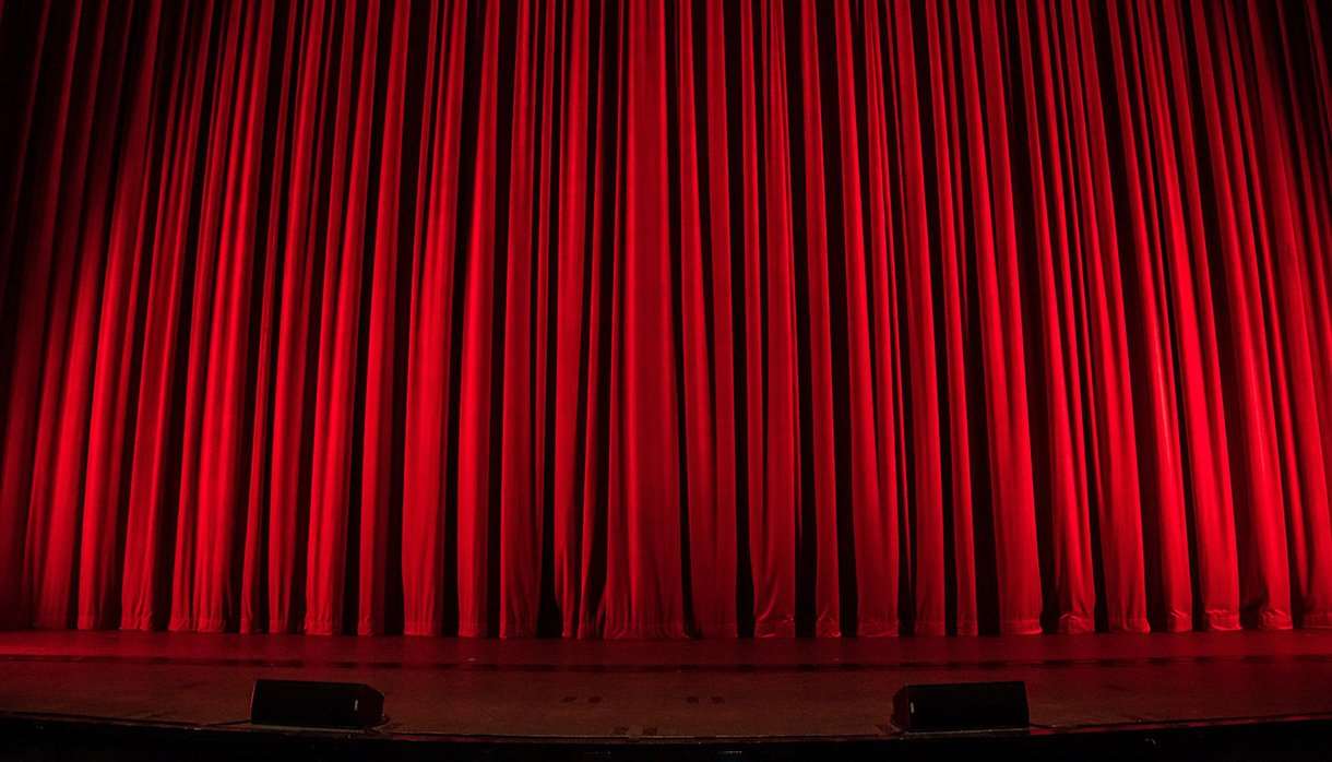 Red theatre curtain