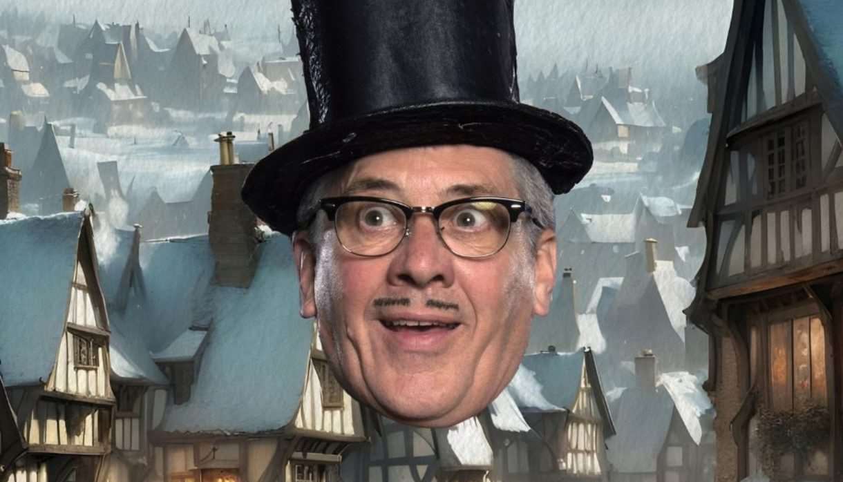 Count Arthur Strong is Charles Dickens in 'A Christmas Carol'