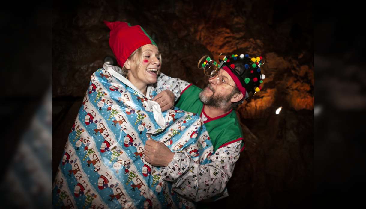 Santa in the Caves