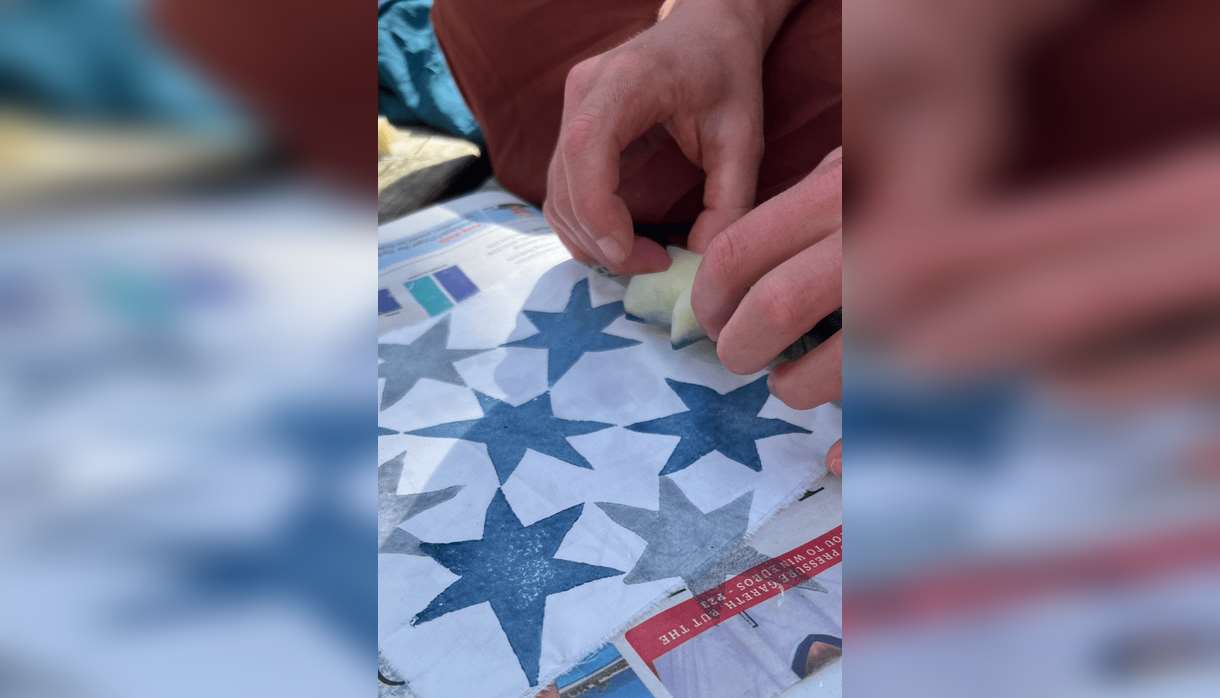 Collaborative Block Printing & Stitching Workshop