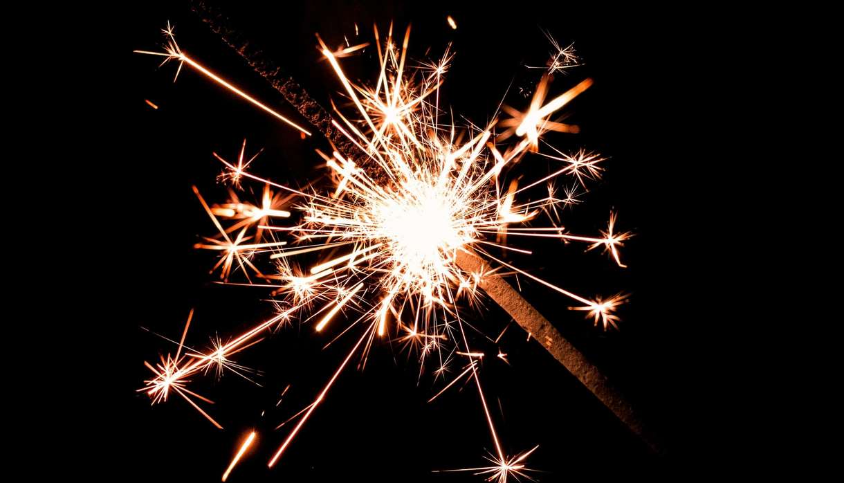 Close up sparkler