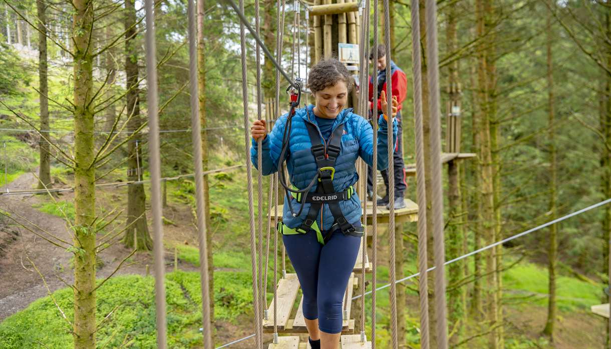 February half term outdoor adventure at Go Ape Haldon
