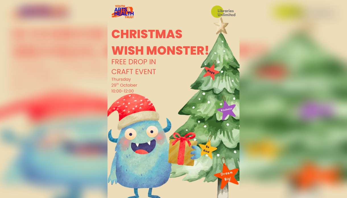 Exeter Library Christmas Wish Monster Craft