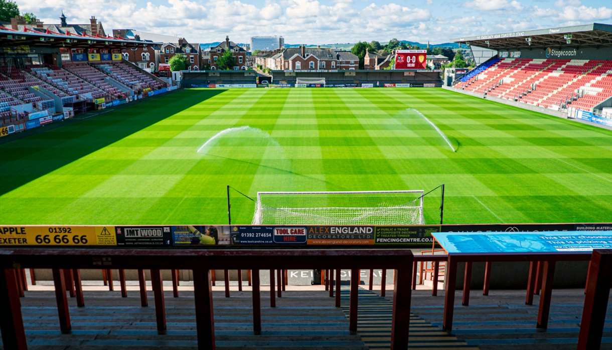 St James Park, home of Exeter City Football Club