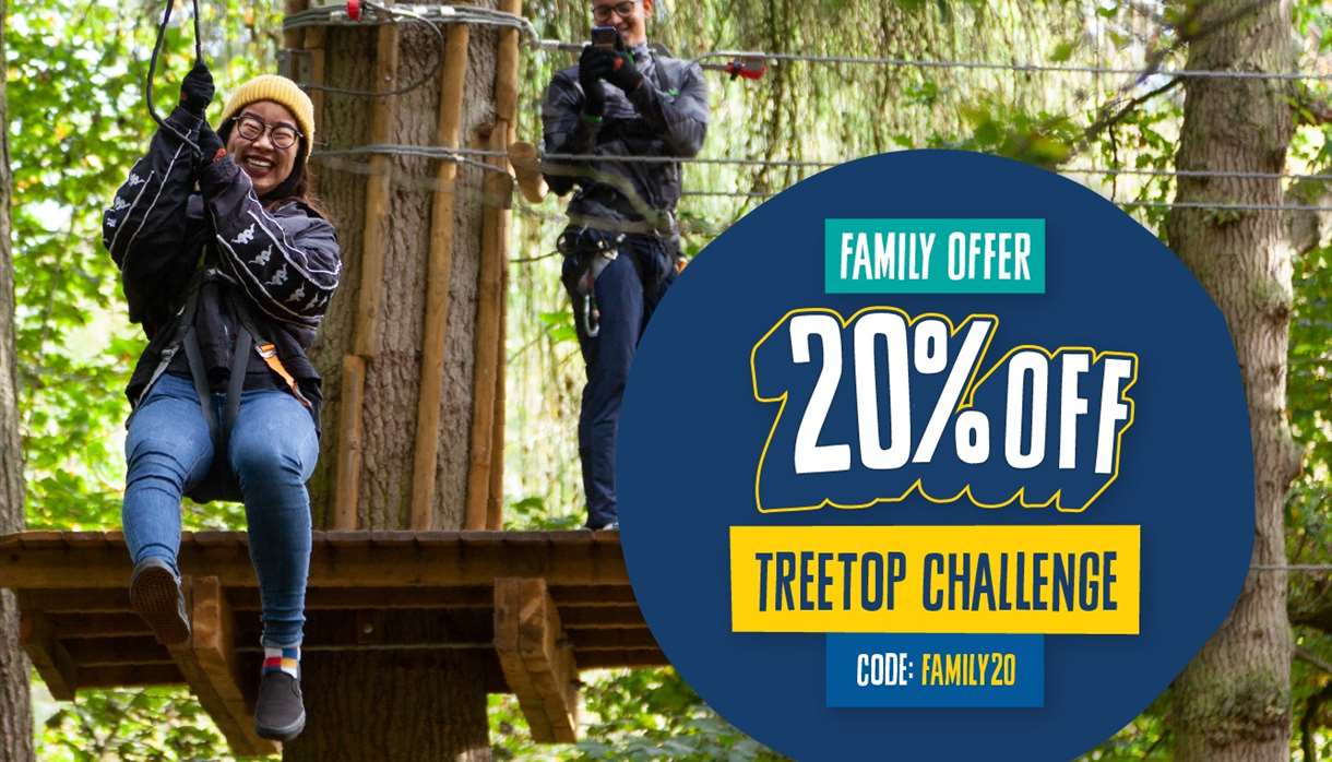 Save 20% at Go Ape Haldon