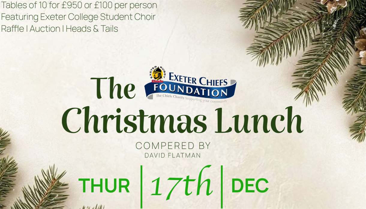 Exeter Chiefs Foundation Christmas Lunch