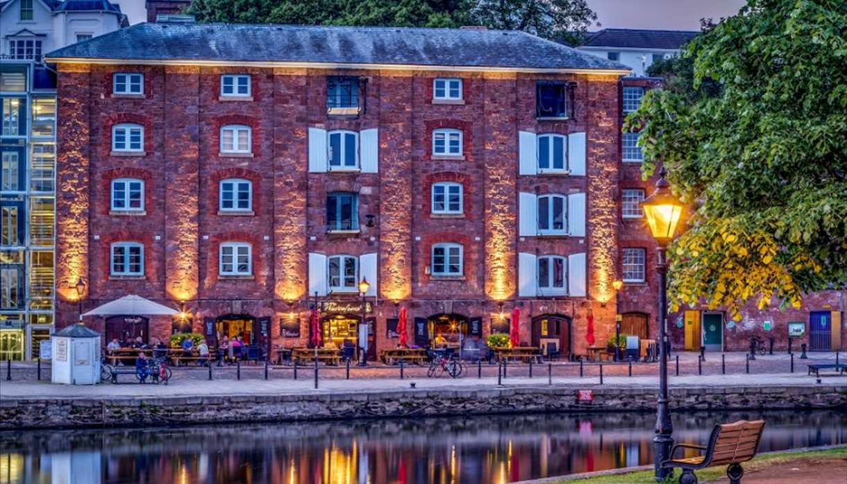 On the Waterfront, Exeter - taken from across the Quay