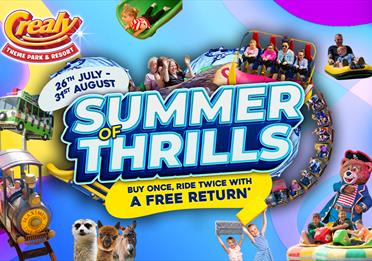 Summer thrills at Crealy Theme Park