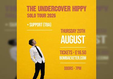 Official artwork for Bomba Live: The Undercover Hippy (Solo) Exeter