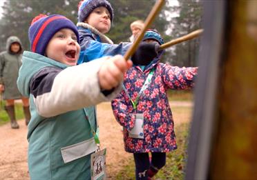 Stick Man activity trail at Haldon Forest Park