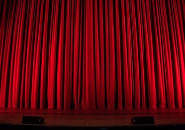 Red theatre curtain