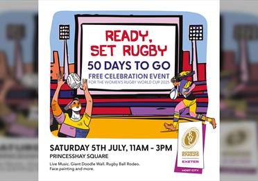 Celebrate 50 Days to Go Until the Women’s Rugby World Cup with “Ready Set Rugby” at Princesshay